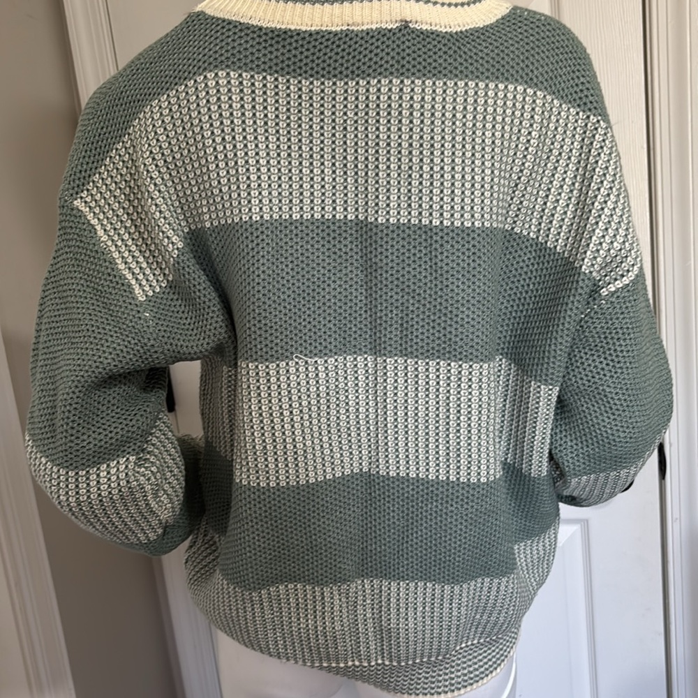 Hem & Thread Sage Striped Sweater - Picture 4 of 7